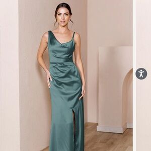 Revelry Maxine Eucalyptus Size 8 Bridesmaid Dress
